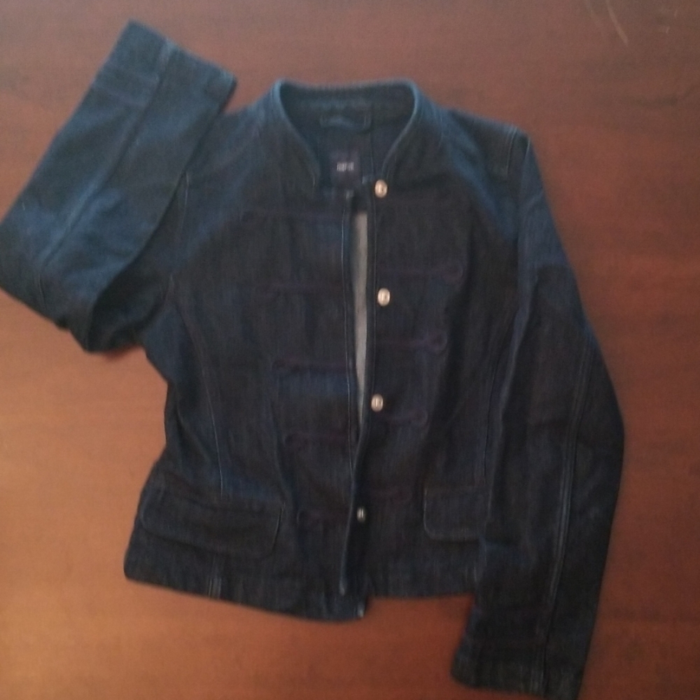 Girls Gap dark denim jacket